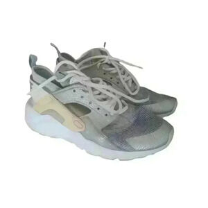 Nike Air Huarache Run Ultra GS Metallic Silver Shoe 6Y OR 7.5 W